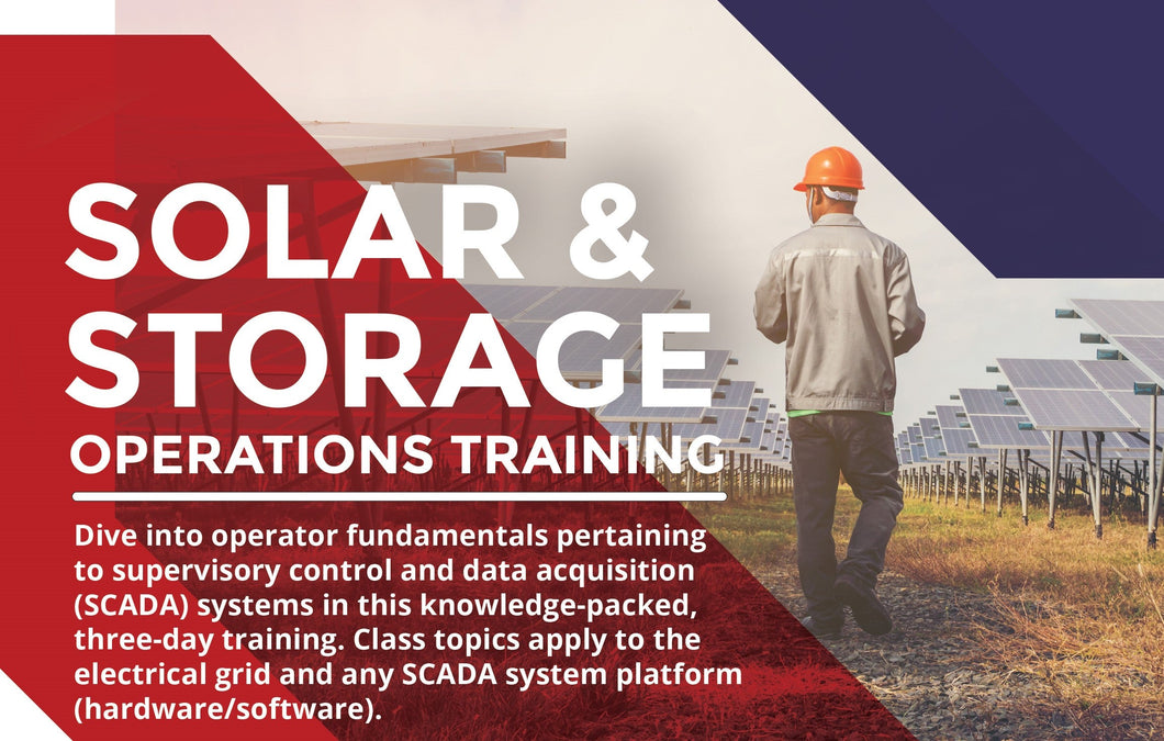 Solar & Storage Operations Training 2024 - March 19-21